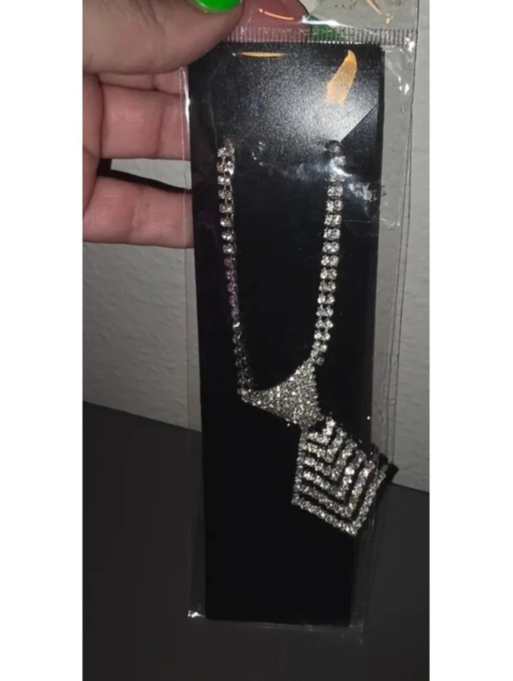 PET RHINESTONE TIE NECKLACE CRYSTAL DOG CAT COLLAR